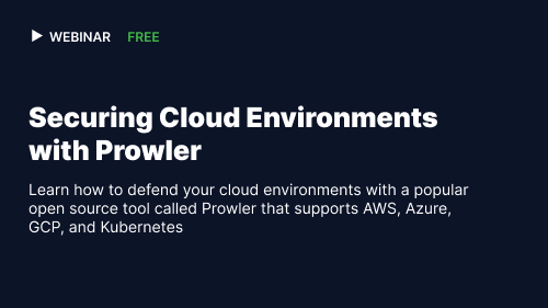 Prowler cloud security webinar