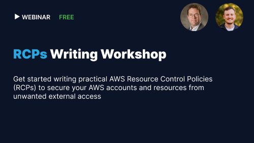 RCP writing workshop for AWS security