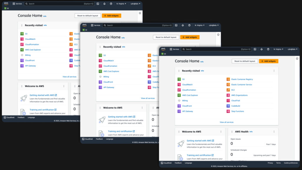 AWS Multi session support in a single browser