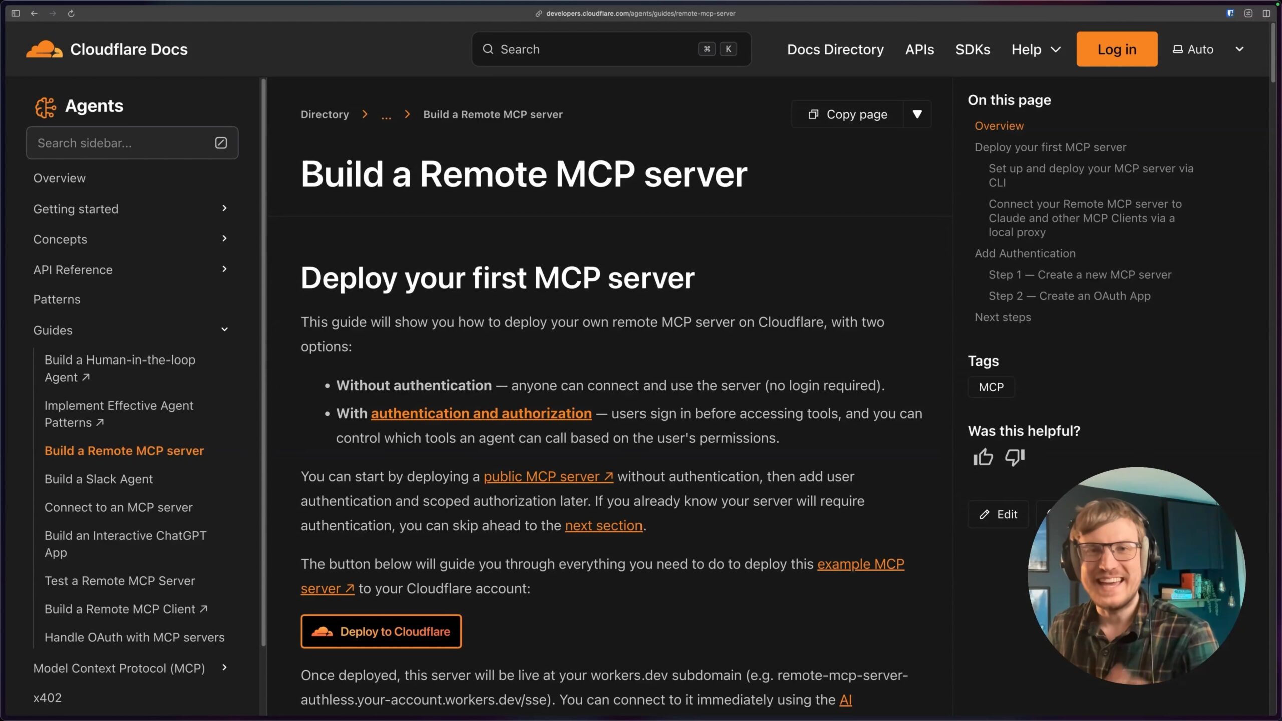 Deploy MCP Servers with Cloudflare Workers